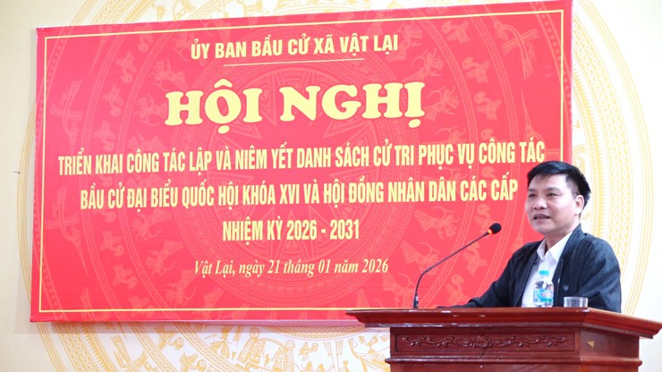 Hội nghị triển khai công tác rà soát danh sách cử tri phục vụ cuộc bầu cử đại biểu Quốc hội khóa XVI và đại biểu Hội đồng nhân dân các cấp, nhiệm kỳ 2026 – 2031- Ảnh 3.