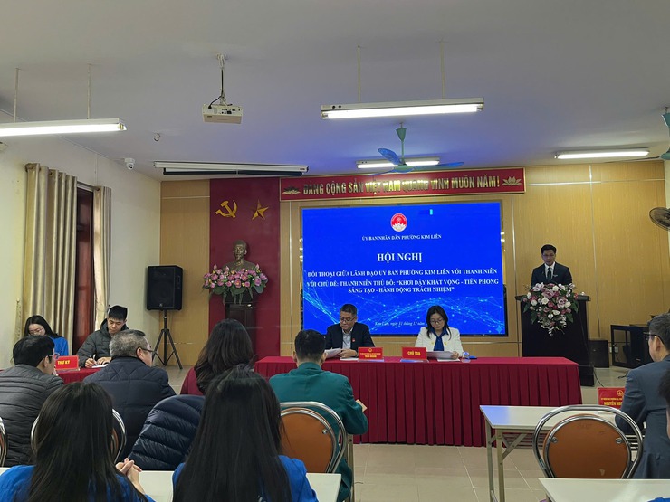 HỘI NGHỊ ĐỐI THOẠI GIỮA LÃNH ĐẠO UBND PHƯỜNG VỚI THANH NIÊN- Ảnh 2.