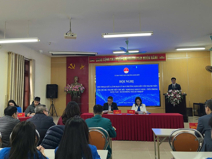 HỘI NGHỊ ĐỐI THOẠI GIỮA LÃNH ĐẠO UBND PHƯỜNG VỚI THANH NIÊN- Ảnh 4.