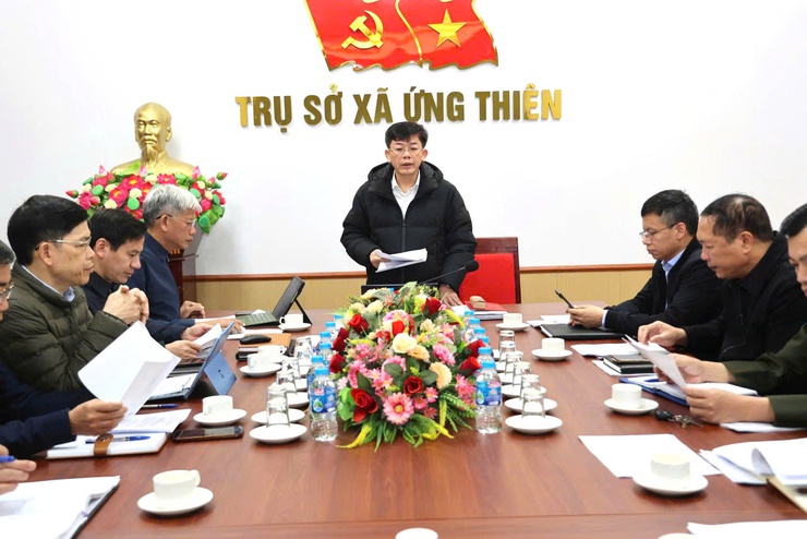 Ủy ban nhân dân xã Ứng Thiên duyệt báo cáo kết quả phát triển kinh tế – xã hội giai đoạn 2020–2025 và xây dựng phương hướng, nhiệm vụ, các giải pháp phát triển kinh tế - xã hội giai đoạn 2026-2030- Ảnh 3.