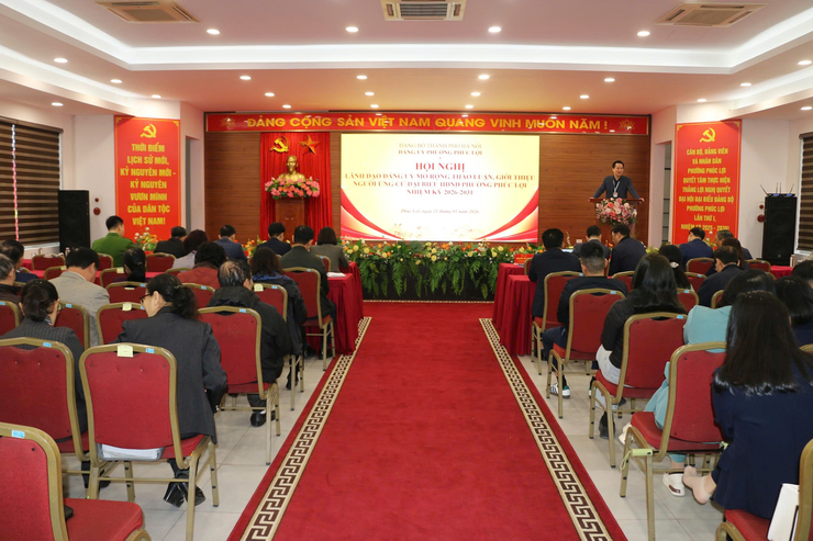 Hội nghị lãnh đạo Đảng ủy mở rộng thảo luận, giới thiệu người ứng cử đại biểu HĐND phường Phúc Lợi nhiệm kỳ 2026-2031- Ảnh 2.