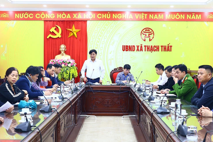 Xã Thạch Thất triển khai tuyên truyền, vận động các trường hợp vi phạm đất đai- Ảnh 1.