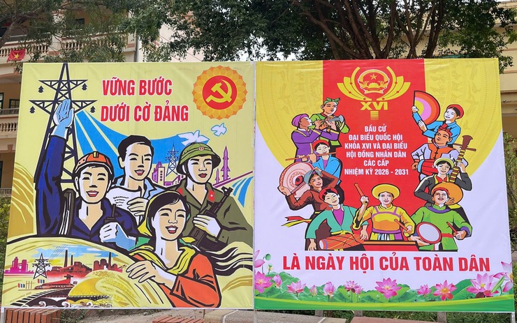 TRUNG GIÃ: RỰC RỠ CỜ HOA CHÀO MỪNG ĐẠI HỘI XIV CỦA ĐẢNG- Ảnh 4.