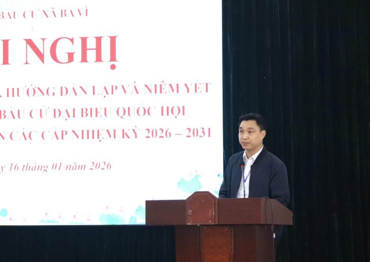 XÃ BA VÌ TRIỂN KHAI NGHIỆP VỤ, HƯỚNG DẪN LẬP VÀ NIÊM YẾT DANH SÁCH CỬ TRI PHỤC VỤ BẦU CỬ- Ảnh 2.