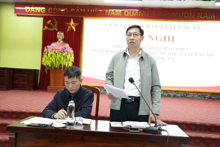 HỘI NGHỊ TRIỂN KHAI KẾ HOẠCH TỔ CHỨC "NGÀY HỘI VĂN HÓA DÂN TỘC MƯỜNG XÃ YÊN XUÂN LẦN THỨ NHẤT NĂM 2026- Ảnh 3.