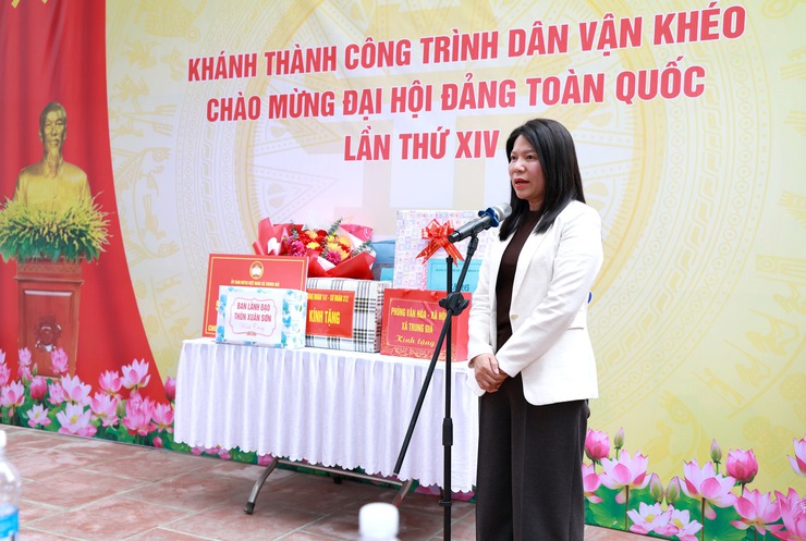 XÃ TRUNG GIÃ GẮN BIỂN CÔNG TRÌNH “DÂN VẬN KHÉO” CHÀO MỪNG ĐẠI HỘI ĐẢNG TOÀN QUỐC LẦN THỨ XIV- Ảnh 2.