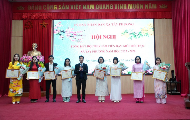 Hội nghị Tổng kết giáo viên dạy giỏi cấp Tiểu học xã Tây Phương năm học 2025–2026- Ảnh 7.