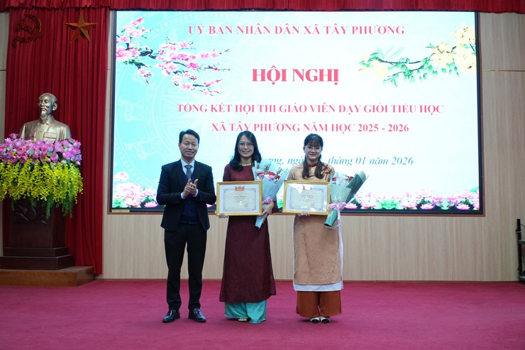 Hội nghị Tổng kết giáo viên dạy giỏi cấp Tiểu học xã Tây Phương năm học 2025–2026- Ảnh 4.