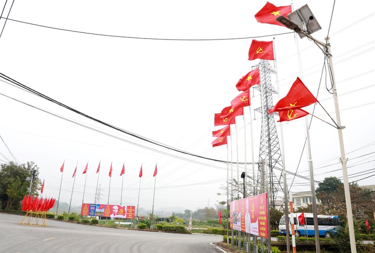 TRUNG GIÃ: RỰC RỠ CỜ HOA CHÀO MỪNG ĐẠI HỘI XIV CỦA ĐẢNG- Ảnh 11.