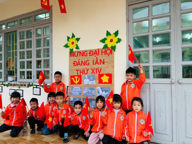 CÁC TRƯỜNG HỌC TRÊN ĐỊA BÀN XÃ TRUNG GIÃ CHÀO MỪNG ĐẠI HỘI ĐẢNG TOÀN QUỐC LẦN THỨ XIV- Ảnh 3.