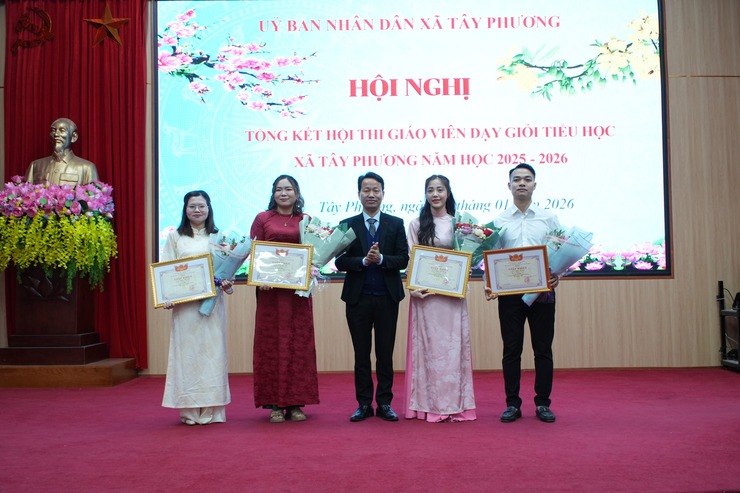 Hội nghị Tổng kết giáo viên dạy giỏi cấp Tiểu học xã Tây Phương năm học 2025–2026- Ảnh 5.