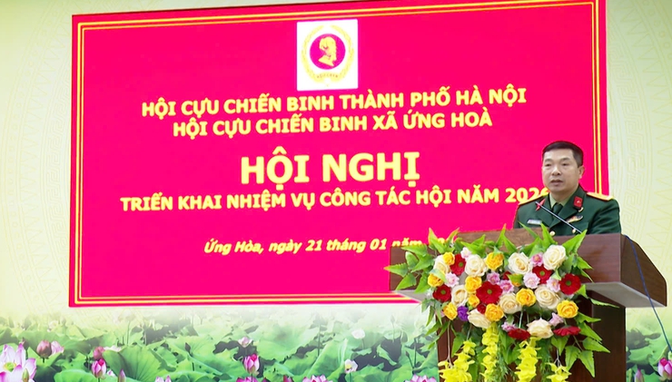 HỘI CCB XÃ ỨNG HOÀ TỔ CHỨC HỘI NGHỊ TRIỂN KHAI NHIỆM VỤ CÔNG TÁC HỘI VÀ PHÁT ĐỘNG PHONG TRÀO THI ĐUA NĂM 2026.- Ảnh 1.