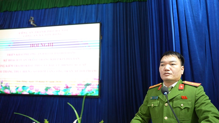 Xã Sơn Đồng triển khai phương án bảo vệ Đại hội Đảng- Ảnh 4.