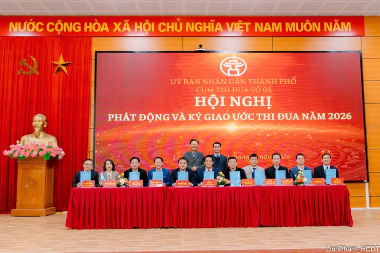 Cụm Thi đua số 05 thành phố Hà Nội phát động và ký giao ước thi đua năm 2026- Ảnh 2.
