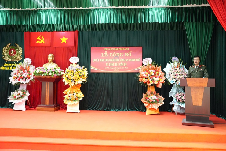 Công bố Quyết định điều động Trưởng Công an xã Thanh Oai- Ảnh 10.