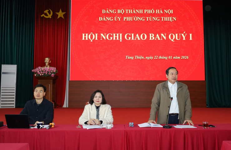 Phường Tùng Thiện triển khai nhiệm vụ trọng tâm quý I và các nhiệm vụ trước, trong và sau Tết Nguyên đán Bính Ngọ 2026- Ảnh 1.