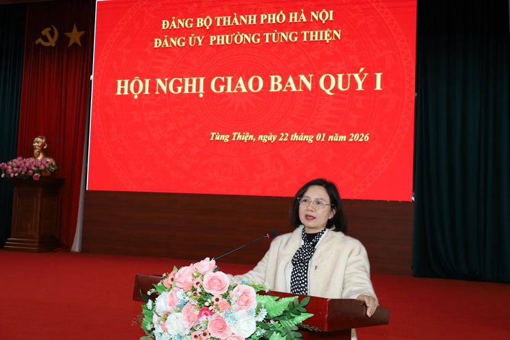 Phường Tùng Thiện triển khai nhiệm vụ trọng tâm quý I và các nhiệm vụ trước, trong và sau Tết Nguyên đán Bính Ngọ 2026- Ảnh 3.