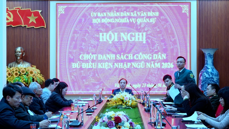 Xã Vân Đình chốt quân số thực hiện nghĩa vụ quân sự và tham gia Công an nhân dân năm 2026- Ảnh 2.