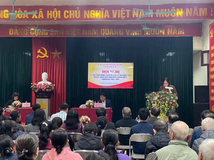Phường Long Biên hoàn thành tổ chức các hội nghị giới thiệu người ứng cử đại biểu HĐND nhiệm kỳ 2026–2031- Ảnh 2.