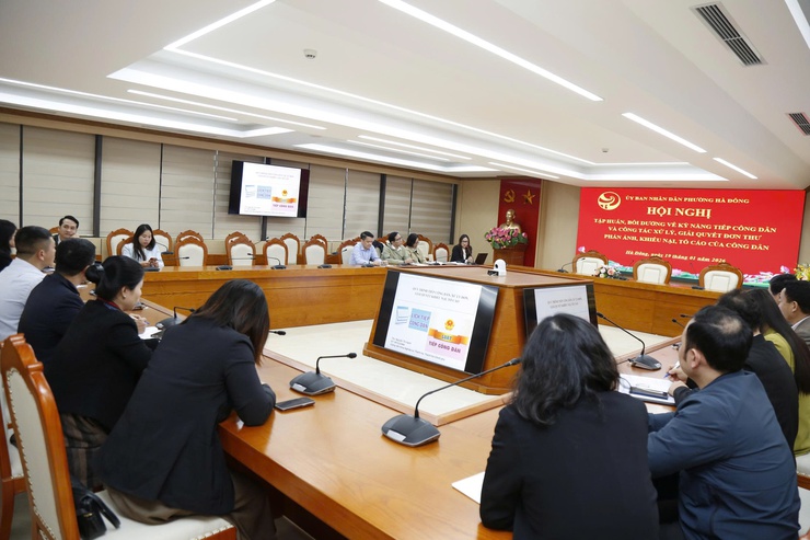 Ủy ban nhân dân phường Hà Đông tổ chức tập huấn kỹ năng tiếp công dân và xử lý đơn thư- Ảnh 2.