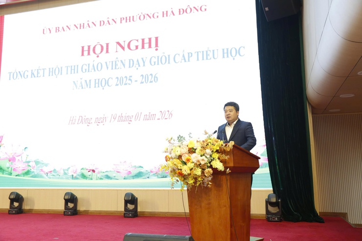 Phường Hà Đông tổng kết Hội thi Giáo viên dạy giỏi cấp Tiểu học năm học 2025–2026- Ảnh 1.