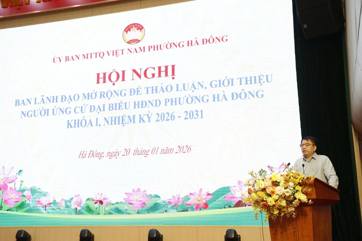 Hội nghị Ban lãnh đạo mở rộng thống nhất danh sách giới thiệu ứng cử đại biểu HĐND nhiệm kỳ 2026–2031- Ảnh 1.