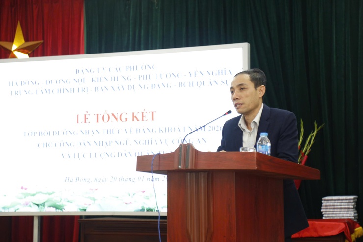 Trung tâm Chính trị phường Hà Đông tổng kết lớp bồi dưỡng nhận thức về Đảng khóa I năm 2026- Ảnh 2.