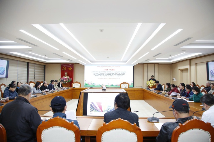 Công bố Quy hoạch chi tiết bảo tồn, phát triển làng nghề truyền thống kết hợp du lịch tại làng nghề dệt lụa Vạn Phúc, tỷ lệ 1/500.- Ảnh 1.