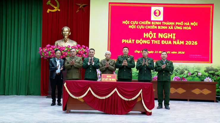 HỘI CCB XÃ ỨNG HOÀ TỔ CHỨC HỘI NGHỊ TRIỂN KHAI NHIỆM VỤ CÔNG TÁC HỘI VÀ PHÁT ĐỘNG PHONG TRÀO THI ĐUA NĂM 2026.- Ảnh 4.