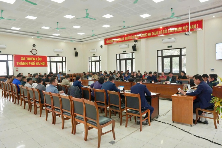 Đảng ủy xã Thiên Lộc tổ chức hội nghị giao ban ban chỉ đạo công tác bồi thường, hỗ trợ và tái định cư năm 2026- Ảnh 2.