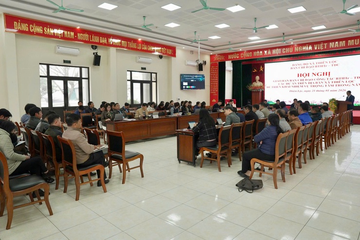 Đảng ủy xã Thiên Lộc tổ chức hội nghị giao ban ban chỉ đạo công tác bồi thường, hỗ trợ và tái định cư năm 2026- Ảnh 16.