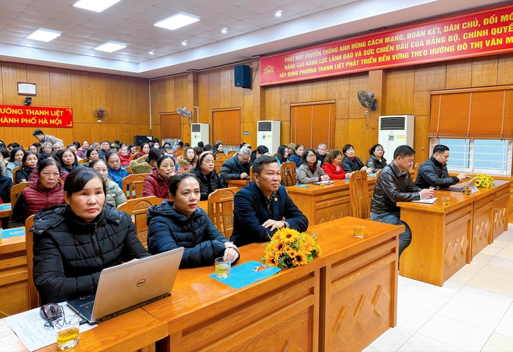 Phường Thanh Liệt: 150 đại biểu tham dự tập huấn tuyên truyền, phổ biến pháp luật về bầu cử- Ảnh 1.