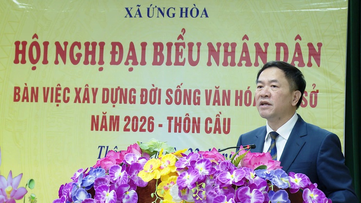 CÁC THÔN TRÊN ĐỊA BÀN XÃ ỨNG HÒA ĐỒNG LOẠT TỔ CHỨC HỘI NGHỊ ĐẠI BIỂU NHÂN DÂN NĂM 2026.- Ảnh 1.