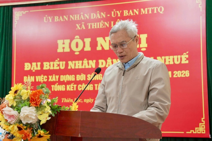 Thôn Nhuế, xã Thiên Lộc tổ chức hội nghị đại biểu nhân dân bàn việc xây dựng đời sống văn hóa ở cơ sở năm 2026; tổng kết công tác Thôn năm 2025- Ảnh 6.