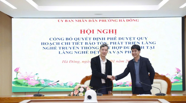 Công bố Quy hoạch chi tiết bảo tồn, phát triển làng nghề truyền thống kết hợp du lịch tại làng nghề dệt lụa Vạn Phúc, tỷ lệ 1/500.- Ảnh 3.