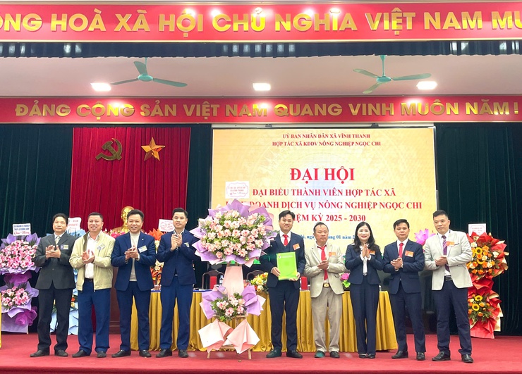 ĐẠI HỘI ĐẠI BIỂU THÀNH VIÊN HTX KINH DOANH DỊCH VỤ NÔNG NGHIỆP NGỌC CHI NHIỆM KỲ 2025 – 2030 THÀNH CÔNG TỐT ĐẸP- Ảnh 4.