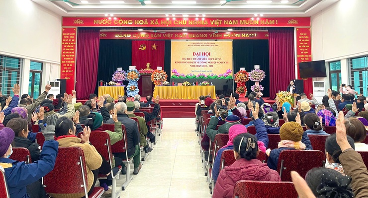 ĐẠI HỘI ĐẠI BIỂU THÀNH VIÊN HTX KINH DOANH DỊCH VỤ NÔNG NGHIỆP NGỌC CHI NHIỆM KỲ 2025 – 2030 THÀNH CÔNG TỐT ĐẸP- Ảnh 16.