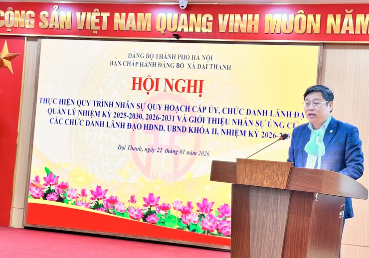 Ban chấp hành Đảng bộ xã Đại Thanh tổ chức hội nghị rà soát, bổ sung quy hoạch các chức danh lãnh đạo diện BTV Thành ủy và BTV Đảng ủy quản lý nhiệm kỳ 2025-2030, 2026-2031- Ảnh 2.