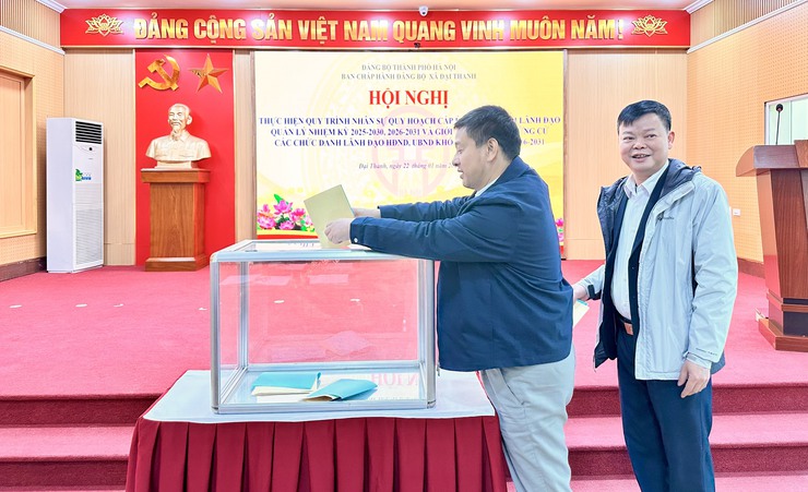 Ban chấp hành Đảng bộ xã Đại Thanh tổ chức hội nghị rà soát, bổ sung quy hoạch các chức danh lãnh đạo diện BTV Thành ủy và BTV Đảng ủy quản lý nhiệm kỳ 2025-2030, 2026-2031- Ảnh 9.