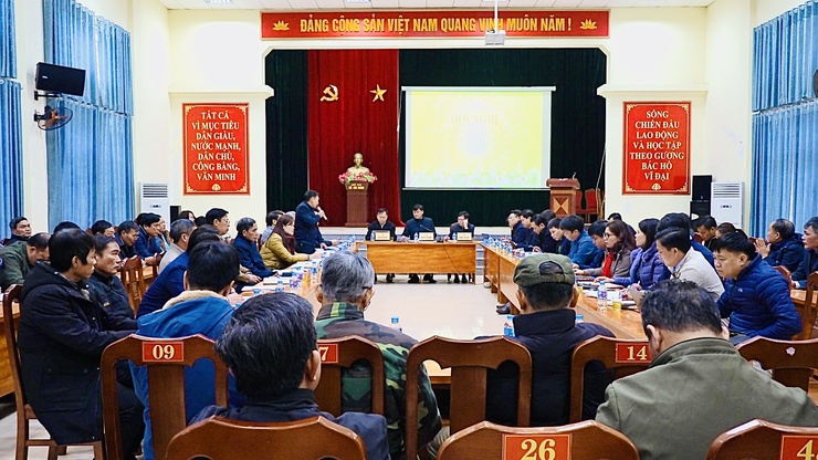 THƯỜNG TRỰC ĐẢNG ỦY XÃ HÒA XÁ LÀM VIỆC VỚI 09 THÔN THUỘC XÃ THÁI HÒA CŨ- Ảnh 2.