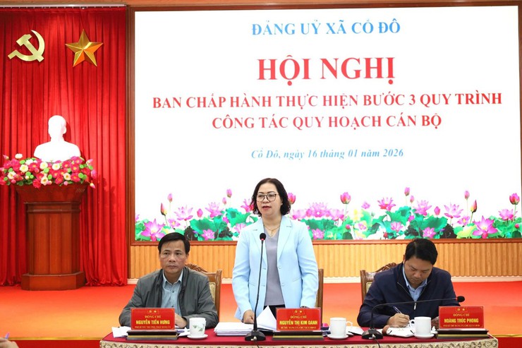 ĐẢNG ỦY XÃ CỔ ĐÔ TỔ CHỨC HỘI NGHỊ RÀ SOÁT, BỔ SUNG QUY HOẠCH CÁN BỘ LÃNH ĐẠO, QUẢN LÝ CẤP XÃ NHIỆM KỲ 2025 – 2030, 2026 – 2031- Ảnh 1.