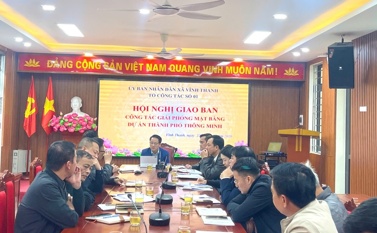 XÃ VĨNH THANH GIAO BAN CÔNG TÁC DI CHUYỂN MỘ PHỤC VỤ GIẢI PHÓNG MẶT BẰNG DỰ ÁN THÀNH PHỐ THÔNG MINH- Ảnh 1.