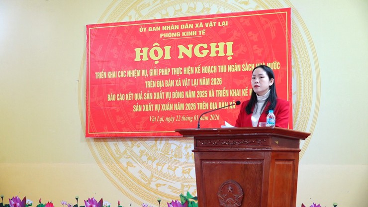 Xã Vật Lại triển khai kế hoạch thu ngân sách nhà nước và kế hoạch sản xuất vụ xuân 2026- Ảnh 1.