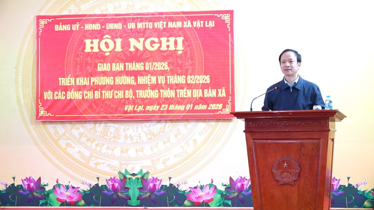 Hội nghị giao ban với Bí thư, Trưởng thôn đánh giá thực hiện các nhiệm vụ chính trị tháng 01, triển khai nhiệm vụ tháng 02 năm 2026- Ảnh 4.