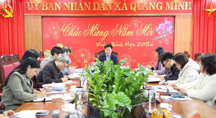 Xã Quang Minh triển khai công tác phục vụ lễ hội Đình - Đền Chùa Chi Đông năm 2026- Ảnh 1.