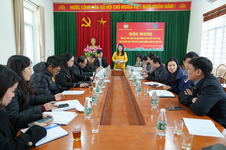 Uỷ ban MTTQ xã và Ngân hàng chính sách xã hội Đan Phượng tổ chức tổng kết hoạt động tín dụng chính sách, công tác ủy thác cho vay năm 2025- Ảnh 1.