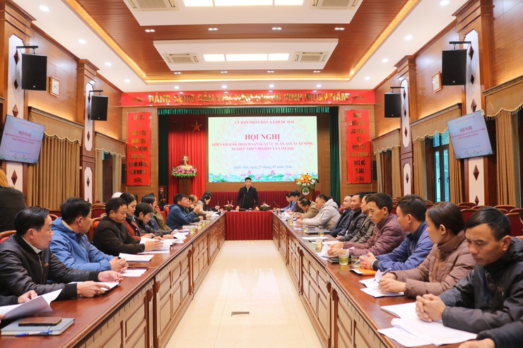 Xã Quốc Oai triển khai kế hoạch sản xuất vụ Xuân năm 2026: Chủ động thời vụ, cơ cấu giống, quyết tâm thắng lợi ngay từ đầu năm- Ảnh 1.