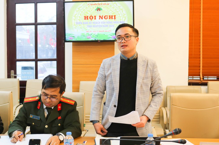 HỘI NGHỊ TRIỂN KHAI KẾ HOẠCH VẬN ĐỘNG HIẾN MÁU TÌNH NGUYỆN NĂM 2026- Ảnh 4.