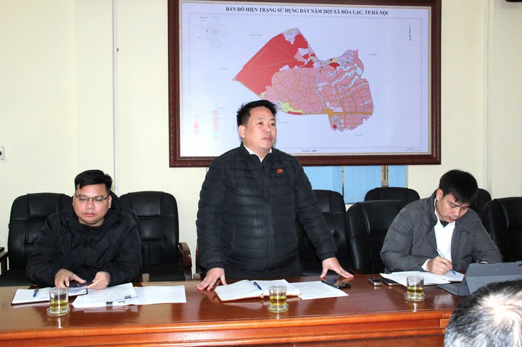 UBND xã Hòa Lạc tổ chức hội nghị nghe báo cáo nhiệm vụ trọng tâm trước, trong và sau Tết Nguyên đán Bính Ngọ 2026- Ảnh 6.