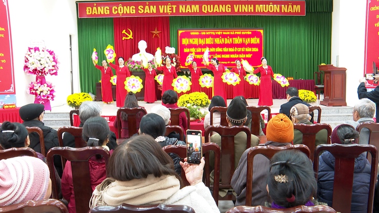 Hội nghị Đại biểu Nhân dân thôn Vạn Điểm bàn xây dựng đời sống văn hóa cơ sở năm 2026 và lắng nghe Nhân dân nói- Ảnh 2.